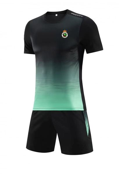 Racing de Santander Tute da uomo estate tempo libero tuta a maniche corte tuta sportiva outdoor Tempo libero jogging T-shirt camicia sportiva a maniche corte per il tempo libero