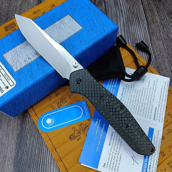 940 Osborne EDC Нож складной карман Tanto Blade Flat Edge Tactical Survival Tool Tool инструмент углеродное волокно