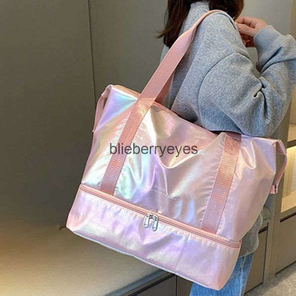 Bolsas de ombro Bolsas de viagem feminina bolsa de viagem feminina bolsa de bagagem à prova d'água bolsa de alma esportiva bolsa de fitness com Soe Companyblieberryeyes