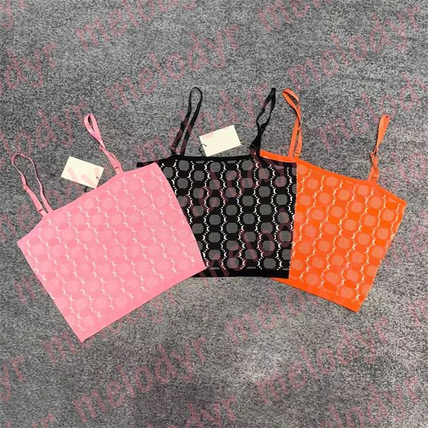 Canotte sexy estive Canotte con stampa di lettere Magliette Fashion Designer Donna Sling Vest Bandeau Crop Top