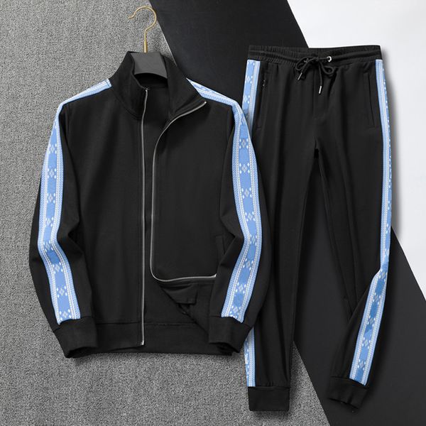 21SS Fashion Sportswear Stylist Herren Trainingsanzüge Sportbekleidung klassischer Reißverschluss Cardigan Hoodie einfache Sporthose lässiger Damenanzug