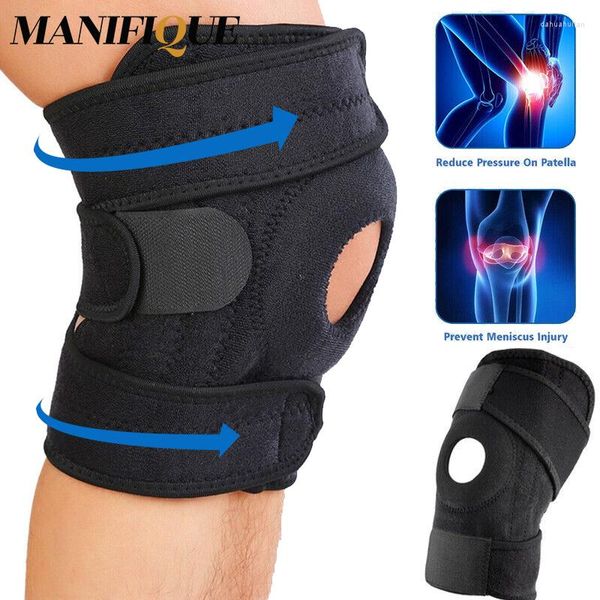 Joelheiras 1pc Sports Compression Brace Elastic Support Protetor de vôlei para lesões articulação de alívio da artrite