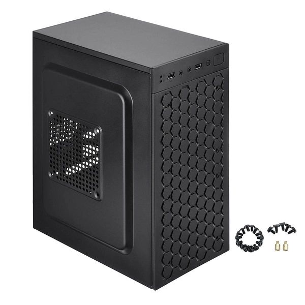 Bilgisayar Kılıfları Mikro ATX ITX Siyah USB 2.0 Office Gaming Destop Case PC LED FAN DROP TESLİMCE BİLGİSAYARLARI Ağ Bileşenleri DHGJZ