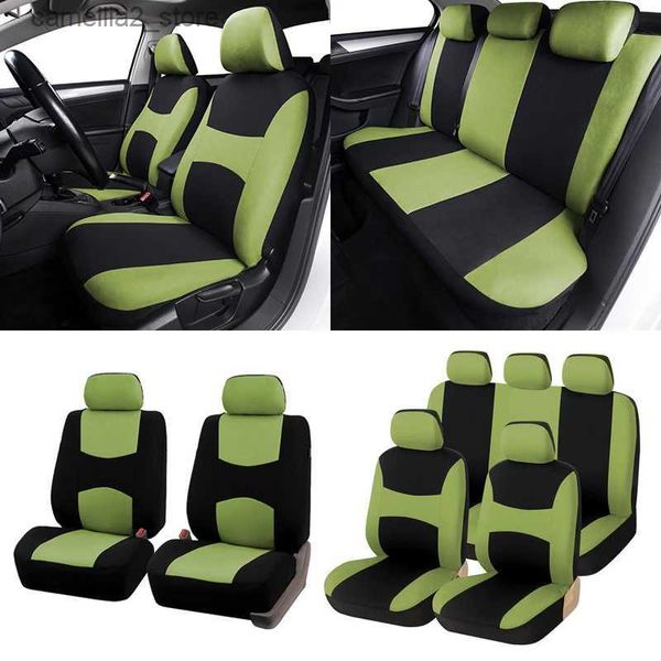 Capas para assento de carro Conjunto completo de capas protetoras para assento de carro Protetores compatíveis com airbag de ajuste universal para Renault Clio para Astra para Seat Ibiza 2012 Q231120