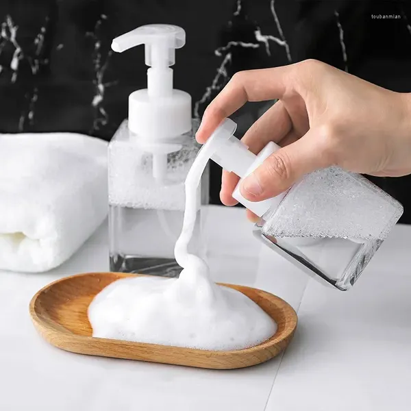 Dispenser di sapone liquido 250/450ml Vuoto Schiuma Bagno Disinfettante per le mani Shampoo Lavaggio del corpo Bottiglia con pompa riutilizzabile Produzione di contenitori in schiuma