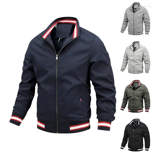 Giacche da uomo 2023 Commercio estero sciolto Medio Evo Cerniera Cappotto sportivo casual Giacca da uomo Bomber invernale