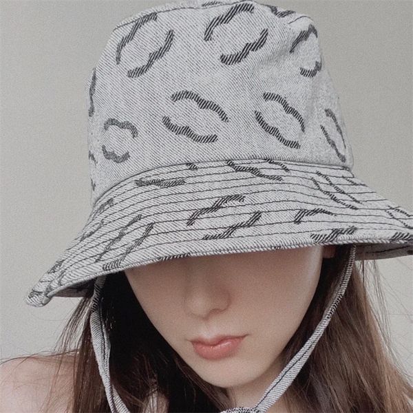 Lettere complete Stampe Cappelli a secchio per maschi Designer di donne Cappello Fisherman casual Luxurys Brands Travel Beach Holiday Holiday Sun Shade Sunahts