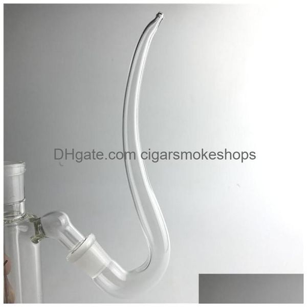 Cachimbos de vidro Bong J Gancho Adaptador para Ash Catchers 14mm 18mm Feminino St Curve Tubo DIY Acessórios Drop Delivery Home Garden Ho Dhnni