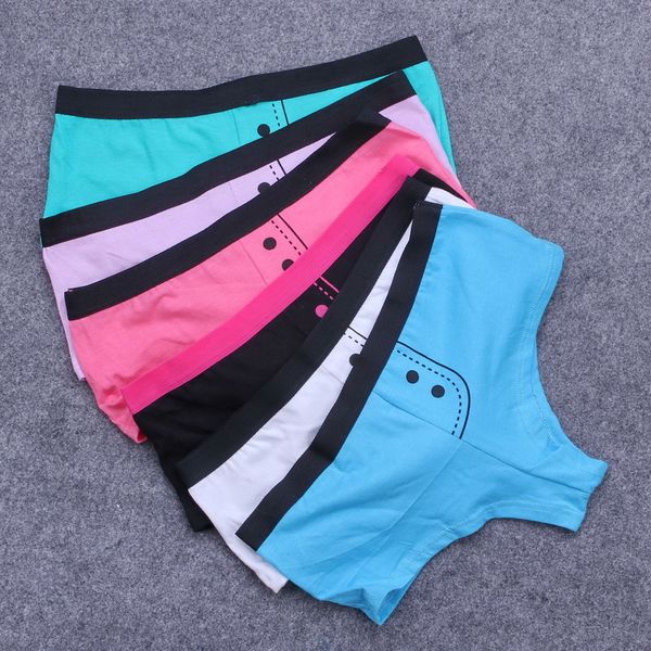 Schlüpfer 6pcs/lot der Frauen heiße Baumwolle Boyshorts Schlüpfer-Kurzschluss-Frauen-Schlüpfer-atmungsaktiver Junge schließt Shorty nette Unterwäsche-reizvolle Wäsche 230420 kurz