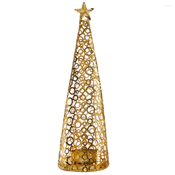 Kerzenhalter, feiner weihnachtlicher Kerzenständer, Büro-Schreibtisch-Dekoration, Halter, Ornament, Eisen, kreative Desktop-Verzierung