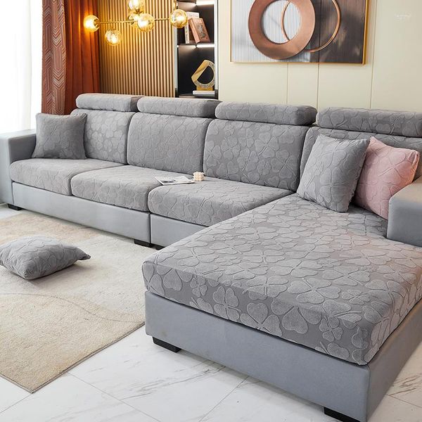 Stuhlhussen Dicker Kissenbezug Ausgestattetes Sofa Für Wohnzimmer Waschbarer Stretch-Jacquard-Sitzmöbelschutz Schnitt