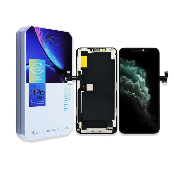 İPhone 11 Pro MAX LCD Ekran Panelleri İçin Yeni JK LCD Ekran Sayısallaştırıcı Tam Montaj Değiştirme Onarım Parçaları