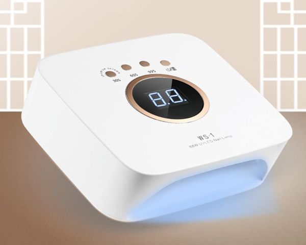 Lâmpada LED recarregável de 88W para secador de laca de gel de unha Gelpolish luz de cura sem fio máquina de manicure sem fio lâmpada UV de unha 2103056079538