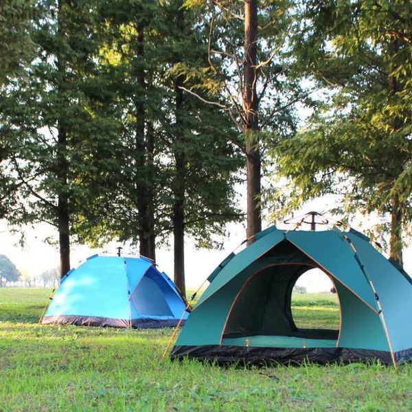 Tende e rifugi Tenda automatica Tenda da campeggio per 1-2 persone Facile impostazione istantanea Zaino protettivo per riparo dal sole Viaggio Escursionismo Campo da campeggio