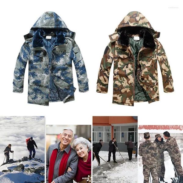 Le giacche da esterno mantengono calda la giacca con cappuccio, spessa, resistente al freddo, alla pioggia, all'acqua, in softshell, cappotto in cotone, capispalla da città, abbigliamento sportivo