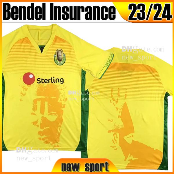 2023 2024 Maglie da calcio Bendel Insurance Versione fan Maglie gialle Nigerian Professional Football League 23 24 Maglia da calcio da uomo uniforme Taglia uomo S-XXL