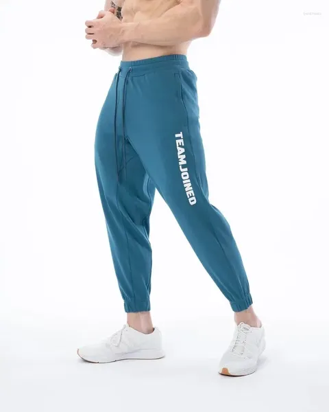 Calças masculinas joggers sweatpants outono casual ginásio de fitness calças de treinamento masculino correndo trackpants secagem rápida esporte bottoms