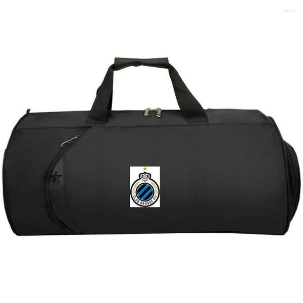 Borsoni Brugge KV Bag Blauw Zwart Travel Tote Team Train Sling Handle Trip Duffle Print Luggage