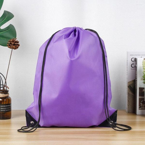 Bolsas de armazenamento de cordão ao ar livre São de armazenamento de tração de reposição portátil Dual Strap Sports para pesos esportivos para viagens Acessórios para bolsas de mochila