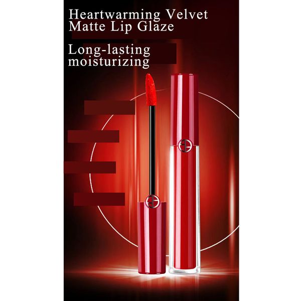 Marken Love#ni Colorfast Red Tube Lip Glaze Feuchtigkeitsspendender Lippenstift Lippenstift Heartwarming Velvet Matte Lip Glaze