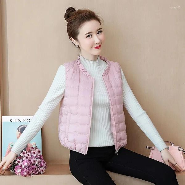 Gilet da donna Gilet in cotone Gilet invernale Edizione coreana Capispalla per studenti Canotta Cappotto da giacca da cavallo