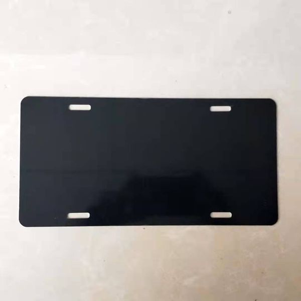 Сублимация черный пустой алюминиевый номерной знак металлической карты карты DIY Теплопередача металлические велосипедные знаки автомобильный клуб орнамент море 0,65 мм B5