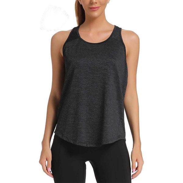 Yoga Outfit Female Sport Top Women Workout Tops Mesh Racerback Shirts Shirts Gym Clothes Sleeveless Sheveless Taling Training