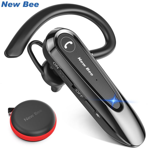 Handy-Kopfhörer Bee B45 Bluetooth 5.0-Headset Drahtloser Kopfhörer mit zwei Mikrofon-Ohrhörern CVC8.0-Rauschunterdrückung zum Fahren 230419