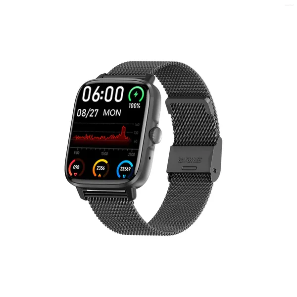 Orologi da polso DT102 Orologio da chiamata Bluetooth Schermo grande da 1,9 pollici Controllo accessi NFC Modalità multi sport ECG Ricarica wireless