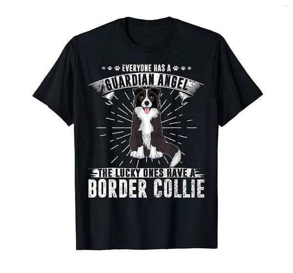 Herren T-Shirts Mein Border Collie ist ein Wächterwinkel Vintage T-Shirt Geschenk