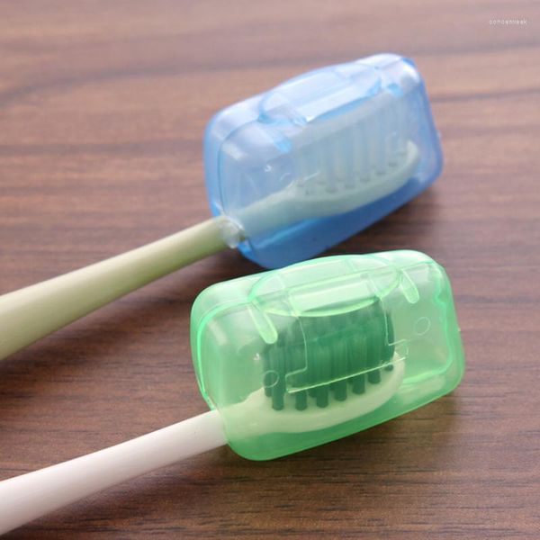 Set di accessori da bagno 5 pezzi Custodia protettiva antipolvere per spazzolino da denti Custodia da viaggio portatile Copricapo Scatola per kit dentale Accessori per il bagno