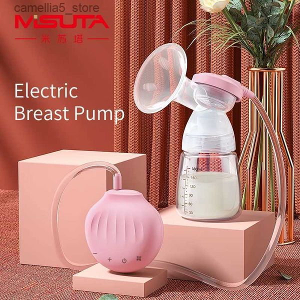 Milchpumpen Elektrische Milchpumpe Starker Sauger Melker Automatischer USB-Brustpflegesauger Massage Lactagogue Babyfütterung mit Milchflasche Q231120