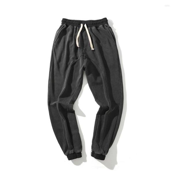 Pantaloni da uomo Tinta unita Allenamento da palestra Sport Streetwear Pantaloni da jogging neri Pantaloni da jogging elasticizzati in vita Pantaloni da uomo