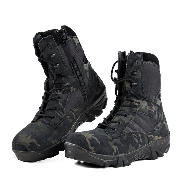 Мужские ботинки 2023, армейская обувь в стиле милитари для мужчин, уличные спортивные кроссовки для восхождения в горы и беговых лыж, sapatos masculinos 231120