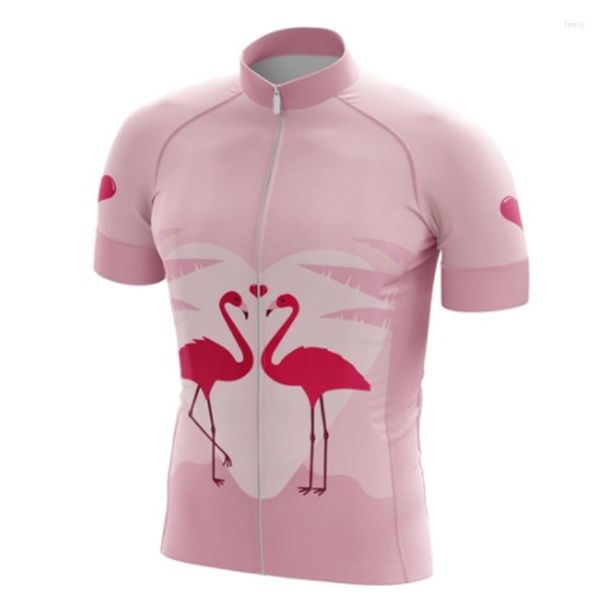 Giacche da corsa Stampa digitale Abbigliamento da bicicletta Pro Team Manica corta Maglia da ciclismo con tasca Abbigliamento da uomo Camicia da bici estiva Top da MTB