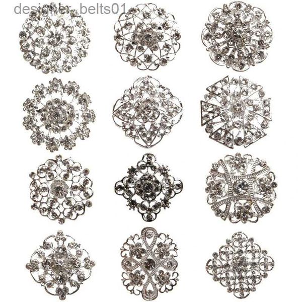 Pins Broschen Brosche Pin Strass Kristall Blumen Broschen für Hochzeit Braut Party Runder Blumenstrauß DIY Strass Zubehör PartyL231120