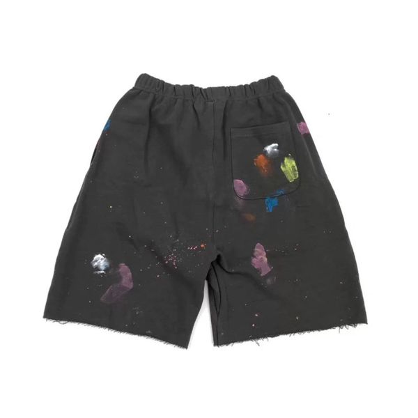 Herren Shorts Saint Michael Ink Splashed Graffiti Herren Damen Hochwertige Oversize Kurze Hose Retro 230419