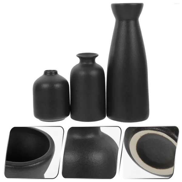Vasos 1 conjunto de vaso de garrafa de flor de cerâmica sala de estar