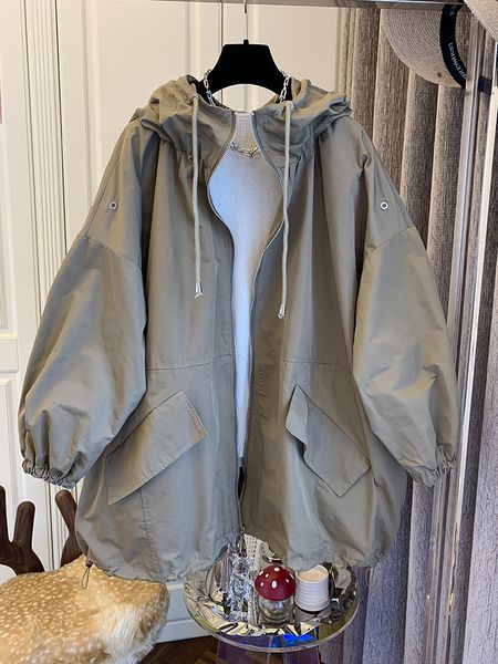 Giacche da donna SuperAen 2023 Arrivo Top Corea Design coreano Trench con cappuccio casual 230419