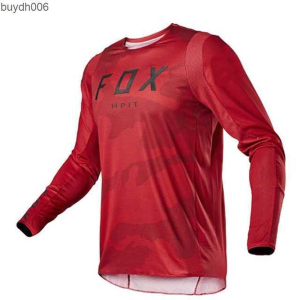 Camiseta masculina nkr0 2023 novo estilo jersey jersey hpit fox mountain bike mtb offroad dh motocicleta motocross esportes de bicicleta de bicicleta de bicicleta de bicicleta