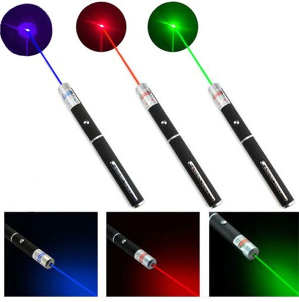 15CM Grande potente verde blu viola rosso puntatore laser penna stilo fascio di luce luci 5mW penne professionali ad alta potenza9092667