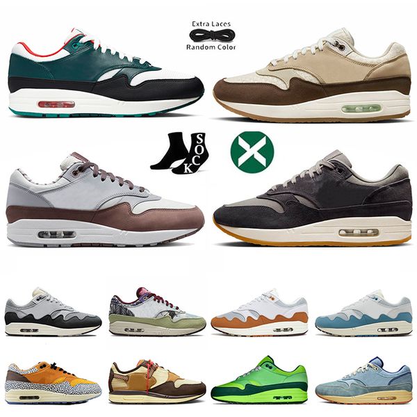 Patta 1s Og Laufschuhe für Männer Frauen Duck Honey Dew Shima 1 Crepe Weiche graue 1/87 Fragmentgipfel Weiß Jogging Travis Trainer Sneakers 36-47