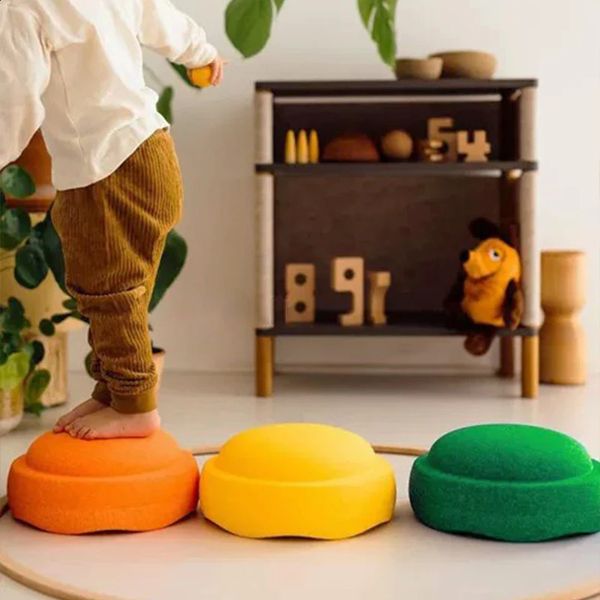 Altri giocattoli Schiuma impilabile Pietra Equilibrio Allenamento per bambini Abilità di coordinazione Corsa a ostacoli Gioco all'aperto Stapstones Kids 231118