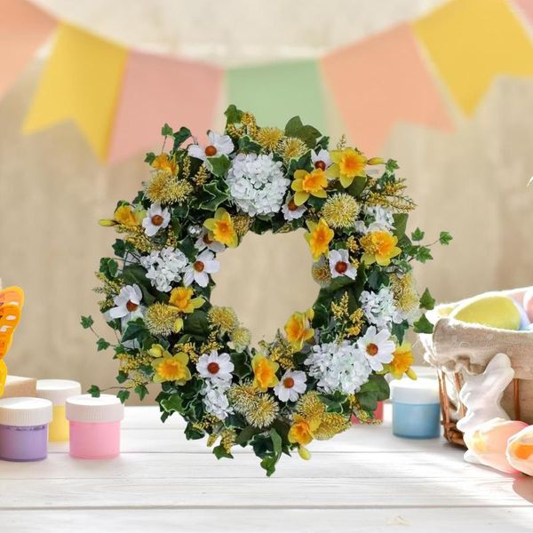 Dekorative Blumen 45 cm Frühling Sommer Kranz Haustür Dekore Winter Herbst Po Prop Hanging