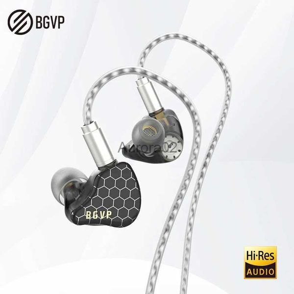 Fones de ouvido de telefone celular BGVP Scale Pro 1DD + 1BA Híbrido no monitor de ouvido Fone de ouvido 6D Efeitos sonoros para jogos HiFi Wired Bass Stereo Music Earbuds YQ231120