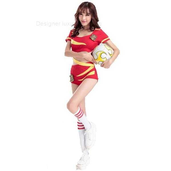 Tute da donna 2023 New Dance Women's Group Performance Clothes World Cup Football Baby Cheerleading Fashion Sexy .
