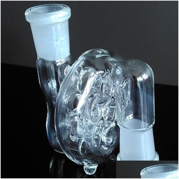 Sigara boruları 10 tarzı cam kül yakalayıcı Bong nargile için 6cm 8cm İsviçre Perc Ashcatcher14.4 18.8 Ortak erkek kadın dab teçhizat Drop Deli Dhyog