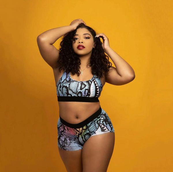 Roupa de banho feminina Lingerie Dividida Maiô Tankinis Tanque + cueca Biquíni Roupa de banho Conjunto de duas peças Fatos de banho Modelagem elástica roupas de ioga streetwear plus size sss