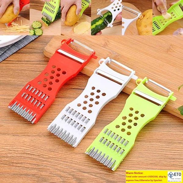 Trituratore per bucce di frutta e verdura Trituratore per verdure in plastica Affettatrici manuali multifunzione Affettatrice per cetrioli Utensili da cucina