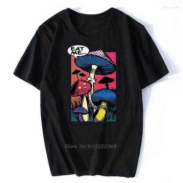 Magliette da uomo Maglietta Maglietta Shroom Fungo Fungo Salcinazioni uomini Cotton O-Neck Shirt Anime Tops Streetwear